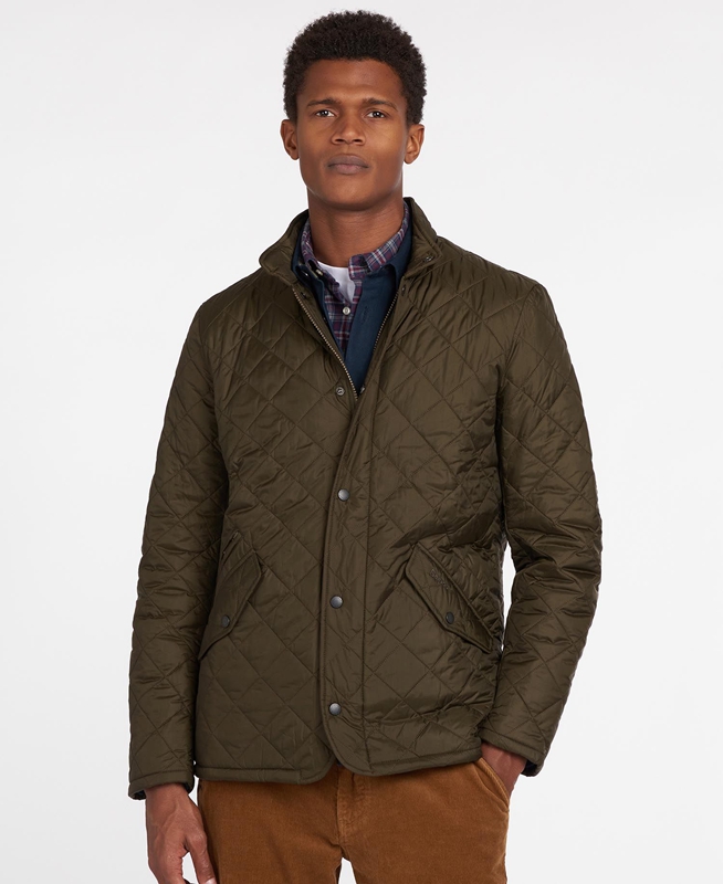 Men's Barbour Flyweight Chelsea Quilted Jackets Olive | EAYU-31764