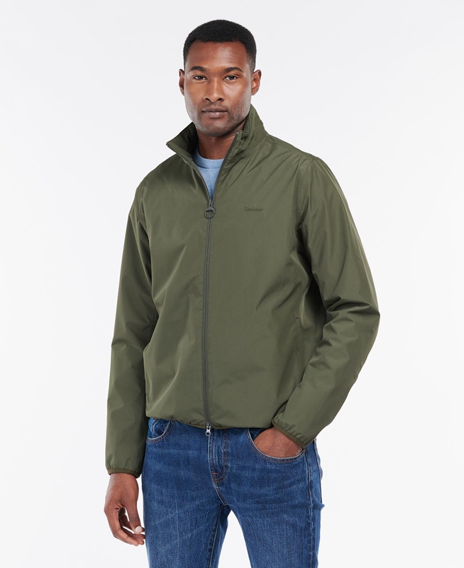 Men's Barbour Korbel Waterproof Jackets Olive | JCSM-35846