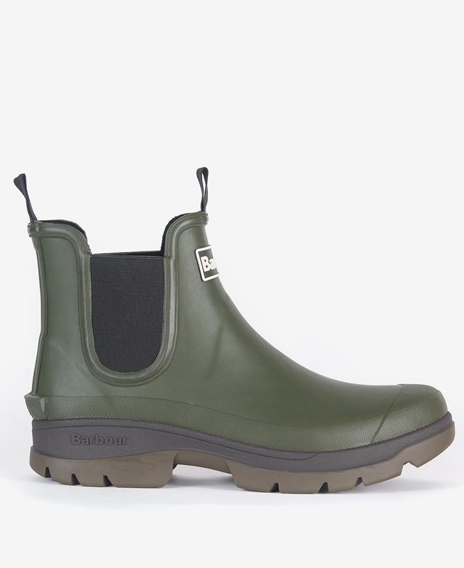 Men's Barbour Nimbus Boots Olive | SLYM-83429