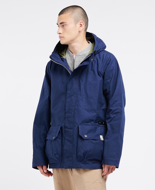 Men's Barbour x Ally Capellino Ernest Casual Jackets Navy | HYDV-37908