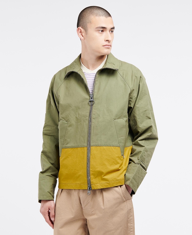 Men's Barbour x Ally Capellino Hand Casual Jackets Olive | YFPC-54162