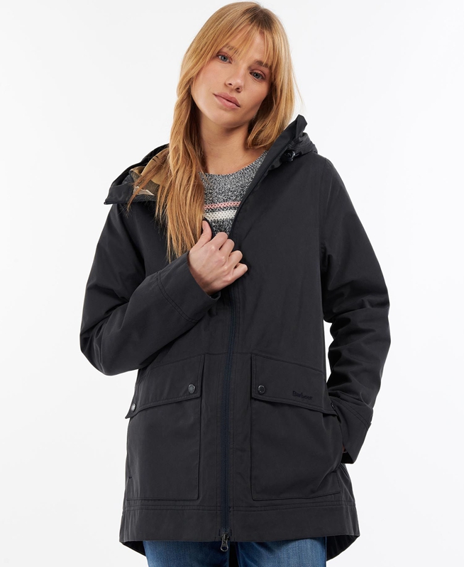 Women's Barbour Armeria Waterproof Jackets Navy | QLSU-01253