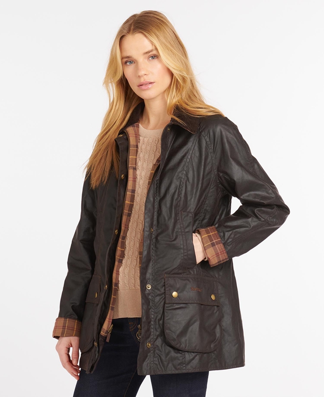 Women's Barbour Beadnell® Waxed Jackets Brown | CRBA-10893