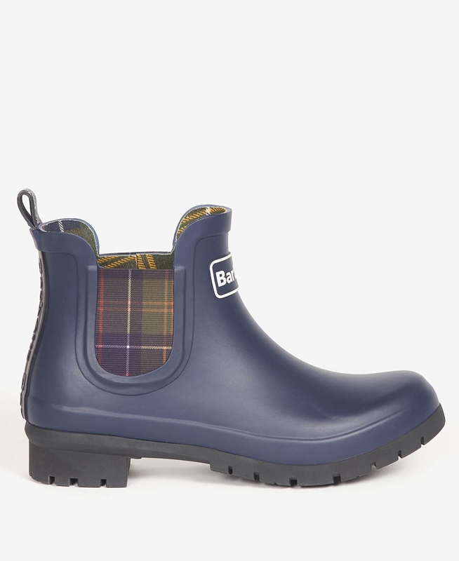 Women's Barbour Kingham Boots Navy | BLAM-43702