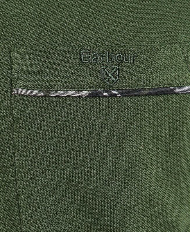 Men's Barbour Adie Long Sleeve Polo shirts Green | PJDF-45089