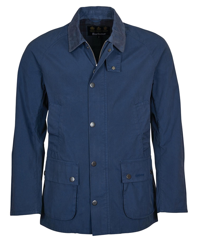 Men's Barbour Ashby Casual Jackets Blue | ULNC-24516