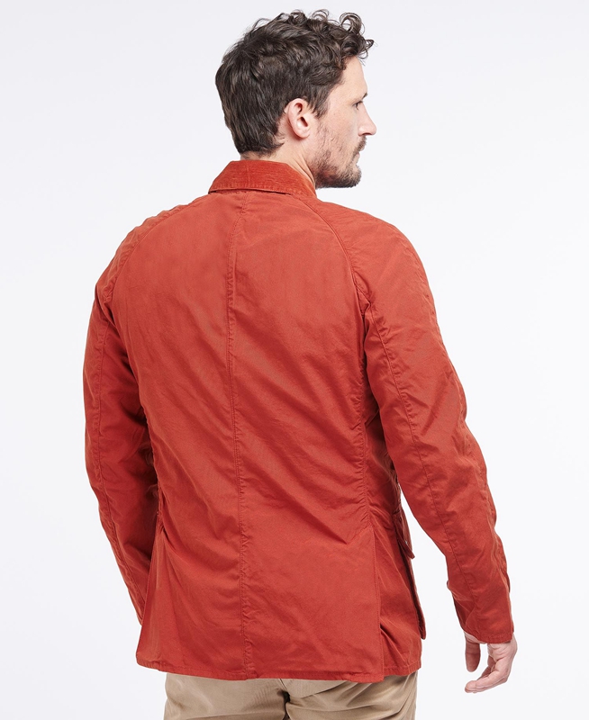 Men's Barbour Ashby Casual Jackets Orange | LFAD-03576