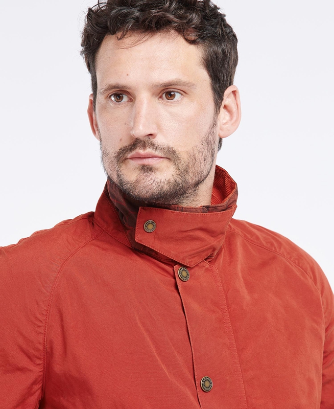 Men's Barbour Ashby Casual Jackets Orange | LFAD-03576