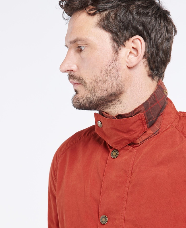 Men's Barbour Ashby Casual Jackets Orange | LFAD-03576