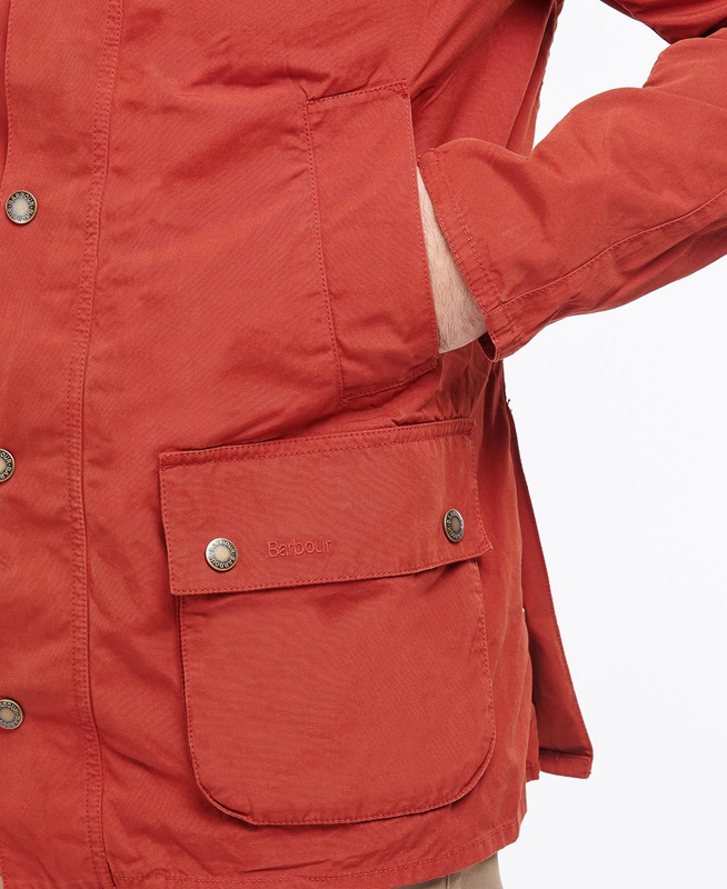 Men's Barbour Ashby Casual Jackets Orange | LFAD-03576