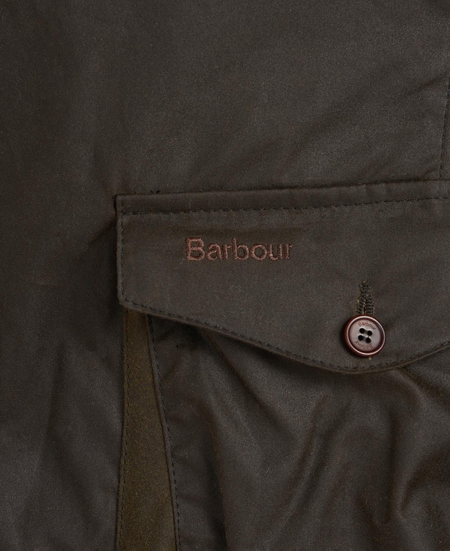 Men's Barbour Beacon Sports Waxed Jackets Olive | AQWN-71302