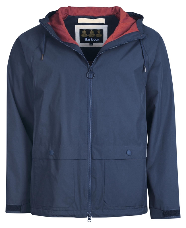 Men's Barbour Begral Showerproof Casual Jackets Navy | JXYT-19350