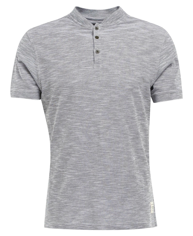 Men's Barbour Belgrave Sport Neck T Shirts Grey | RAWN-40351