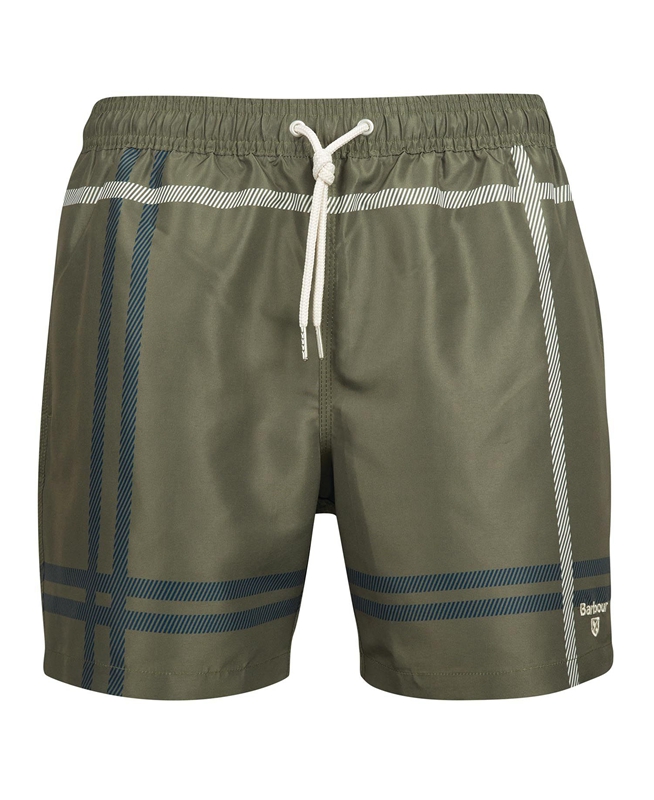 Men's Barbour Blaine Swim Pants Green | MSHK-82430