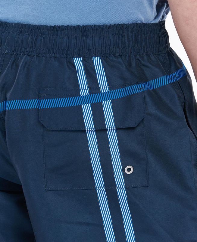 Men's Barbour Blaine Swim Pants Navy | IYHL-28975