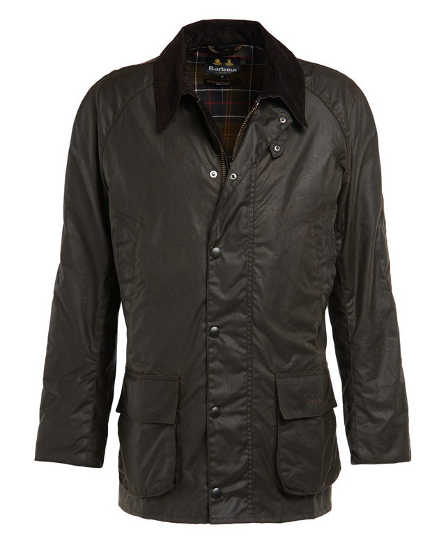 Men's Barbour Bristol Waxed Jackets Olive | ARPU-60357