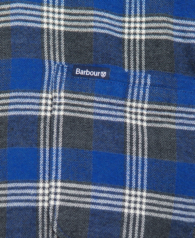 Men's Barbour Brockwell Tailored Fit Shirts Blue | YGWV-58769