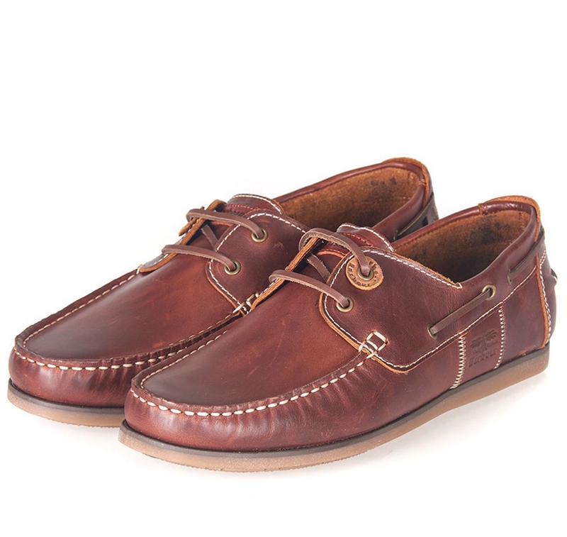 Men's Barbour Capstan Boat Shoes Brown | VIFU-10673