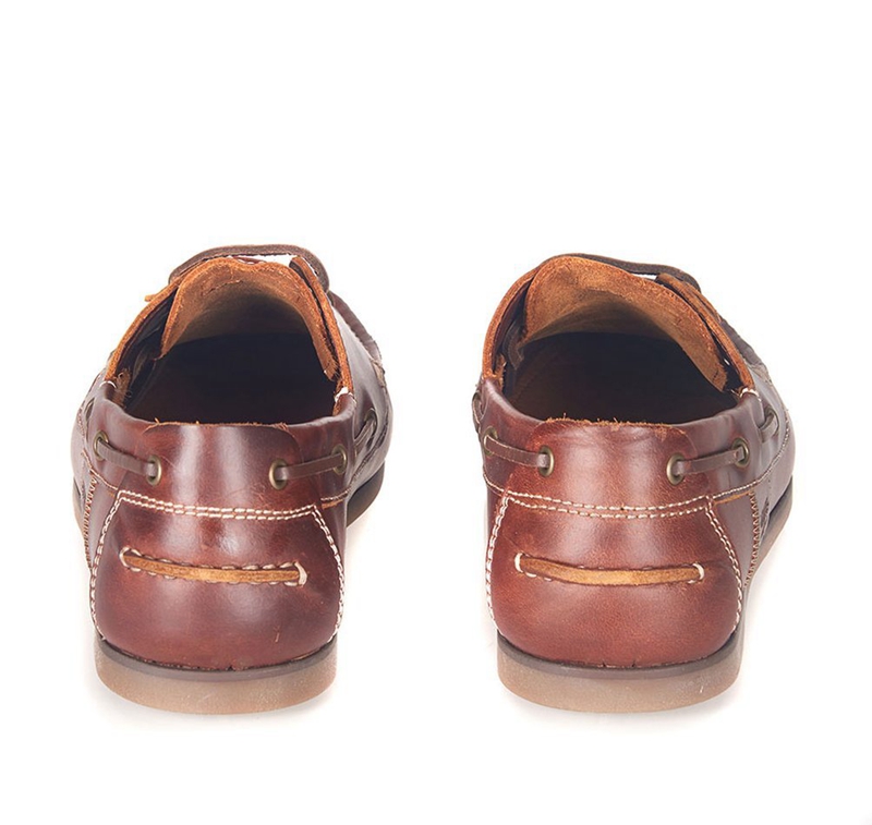 Men's Barbour Capstan Boat Shoes Brown | VIFU-10673