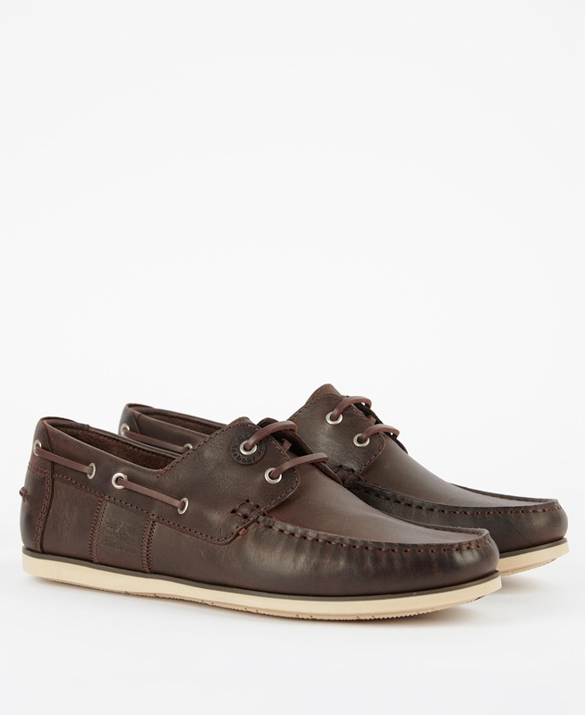 Men's Barbour Capstan Loafers Brown | GYLC-42798