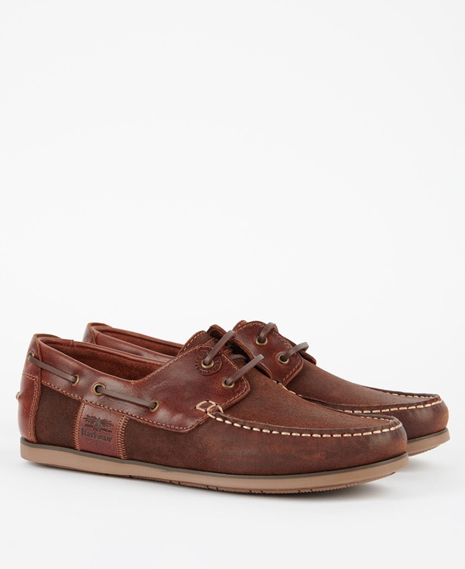 Men's Barbour Capstan Loafers Brown | MTZS-72358