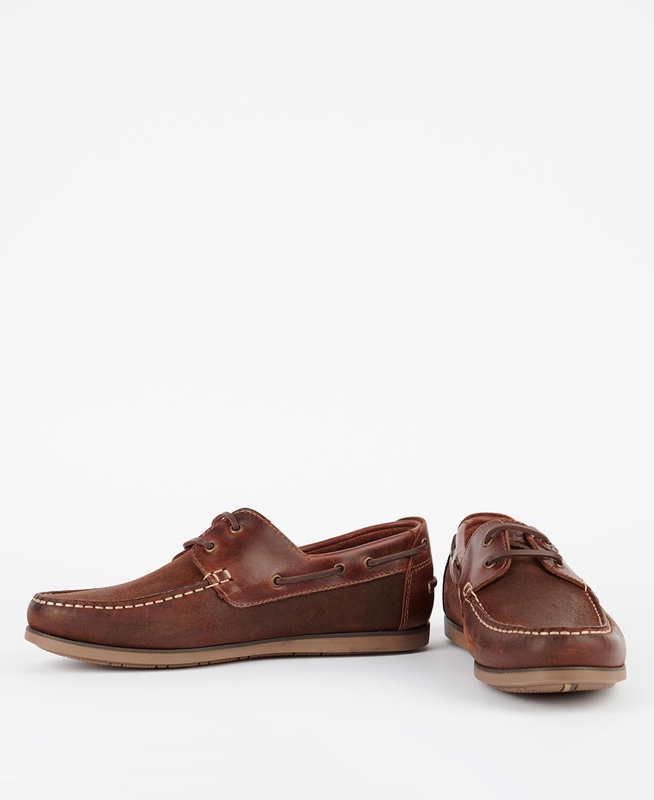 Men's Barbour Capstan Loafers Brown | MTZS-72358