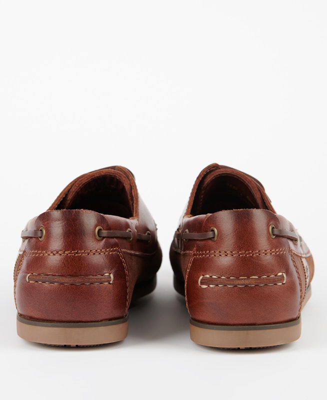 Men's Barbour Capstan Loafers Brown | MTZS-72358