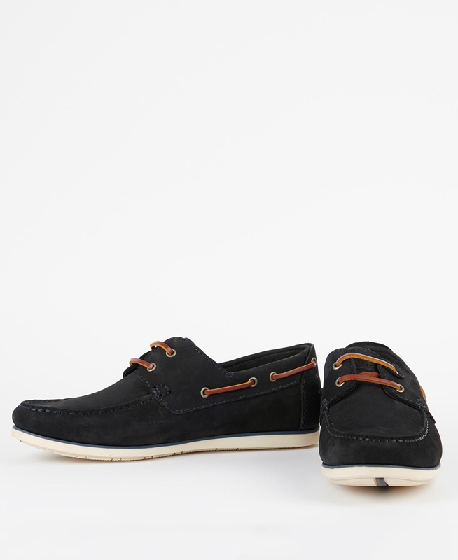 Men's Barbour Capstan Loafers Navy | ORUA-34150