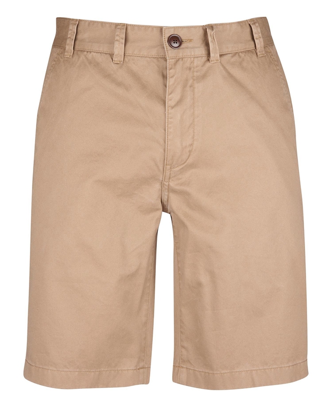 Men's Barbour City Neuston Pants Beige | XVHJ-29380