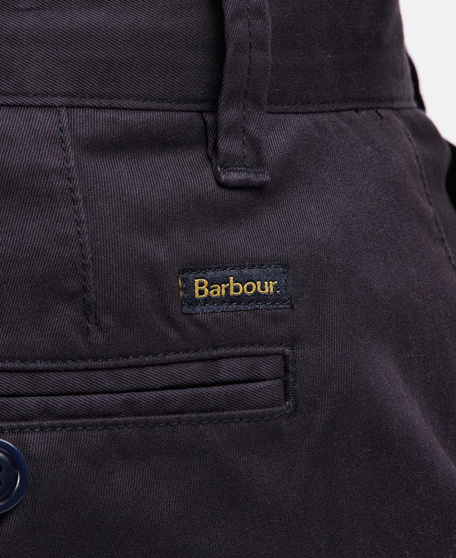 Men's Barbour City Neuston Pants Navy | SGWT-13697