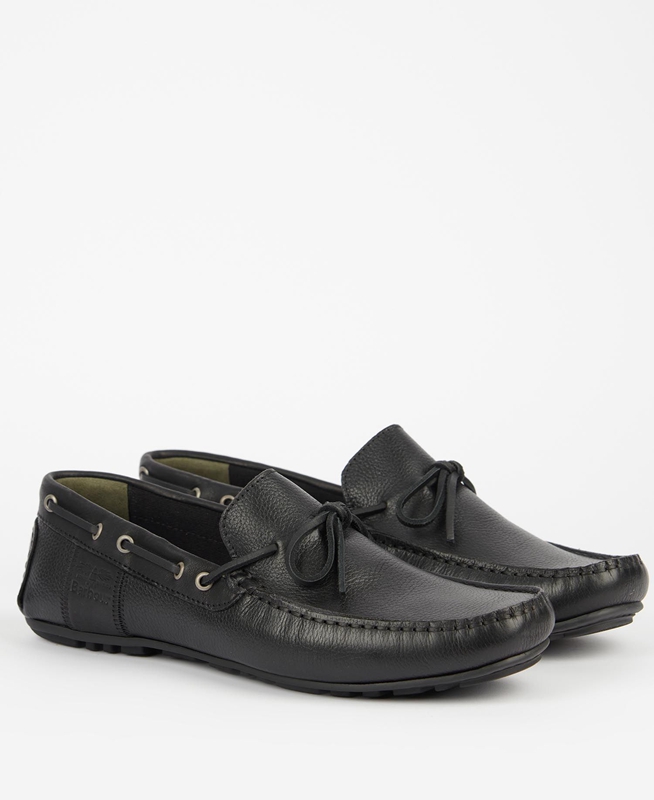 Men's Barbour Clark Loafers Black | SVPO-10278