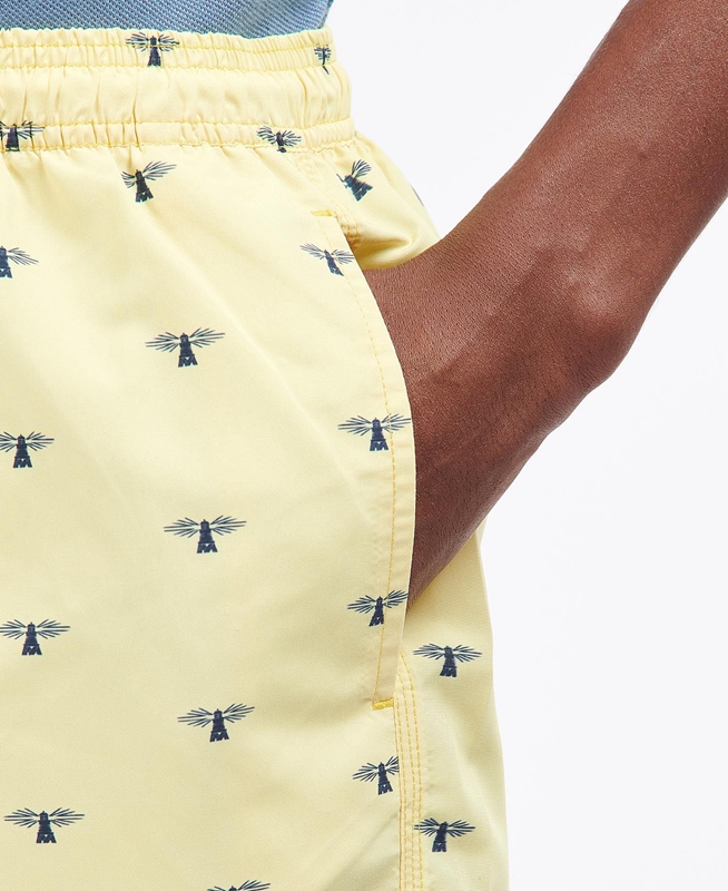 Men's Barbour Coastal Swim Pants Yellow | TQOG-81639