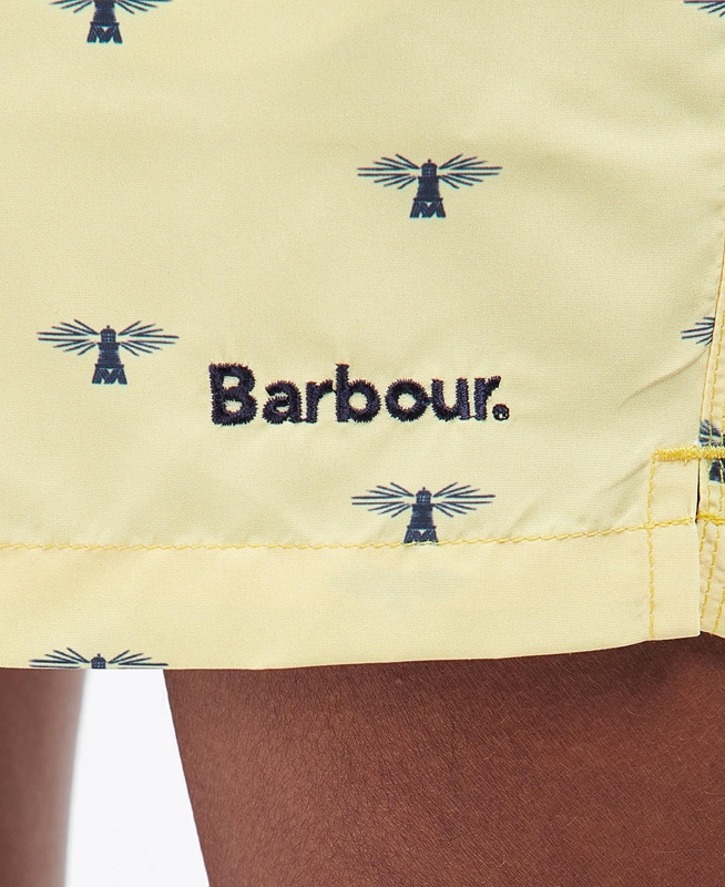 Men's Barbour Coastal Swim Pants Yellow | TQOG-81639