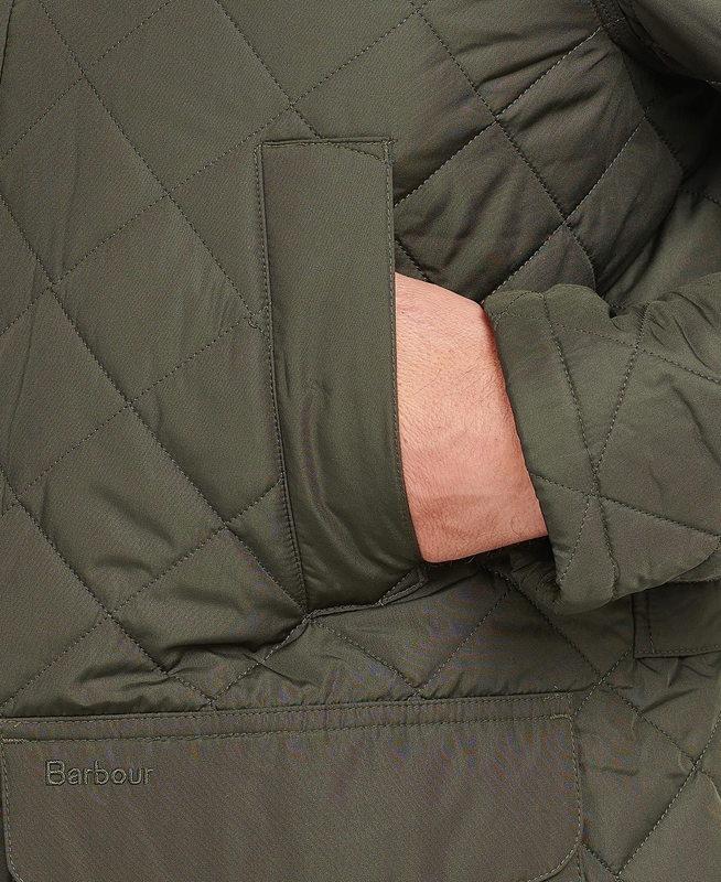 Men's Barbour Devon Quilted Jackets Green | RBVX-59761