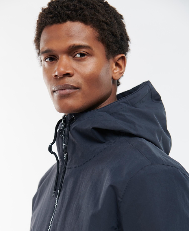 Men's Barbour Dillon Waterproof Jackets Navy | JXBT-65279