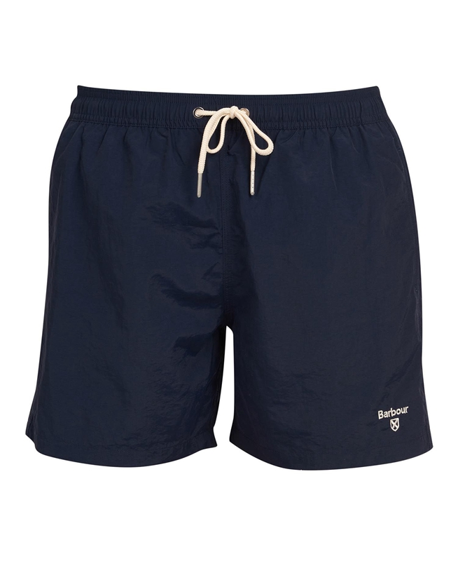 Men's Barbour Essential Logo 5'' Swim Pants Navy | SOYL-94650