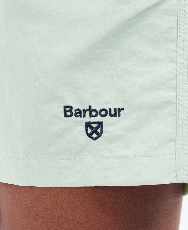 Men's Barbour Essential Logo Swim Pants Green | JRAM-35496