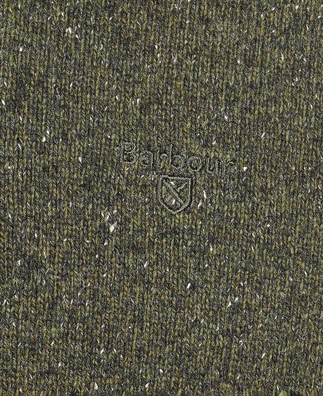 Men's Barbour Essential Tisbury Half Zip Sweaters Olive | AEJK-18579