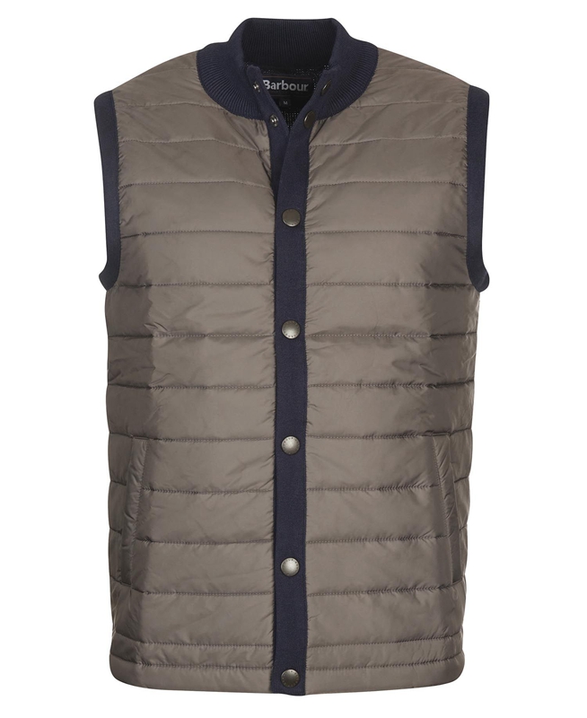 Men's Barbour Essential Vest Navy | HRGK-92703