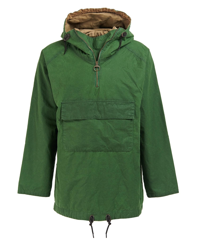 Men's Barbour Explorer Twig Pullover Casual Jackets Green | GZYF-12067