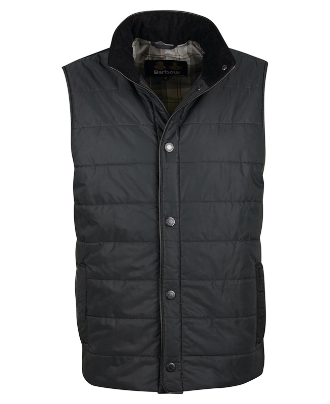 Men's Barbour Farnham Vest Black | OEGT-20861