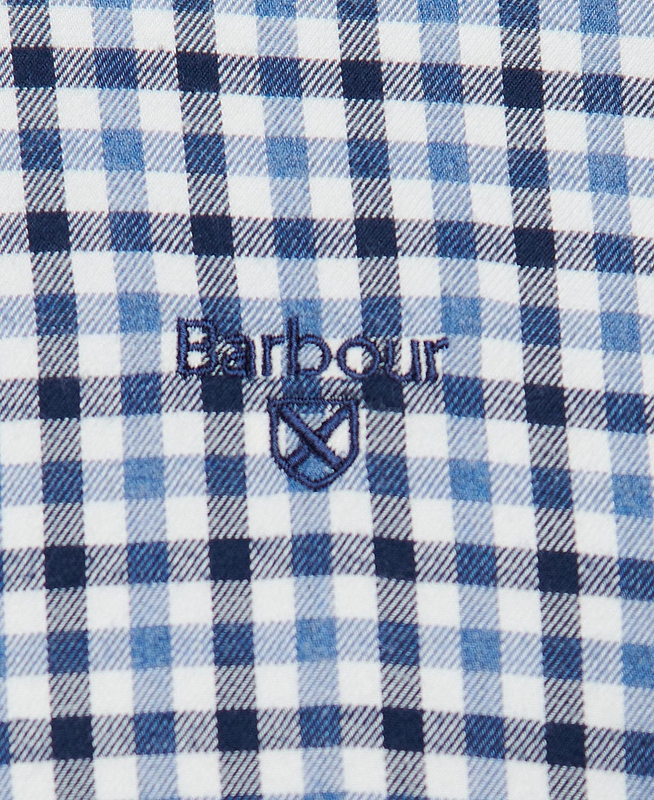 Men's Barbour Finkle Tailored Shirts Blue | BKVI-52396