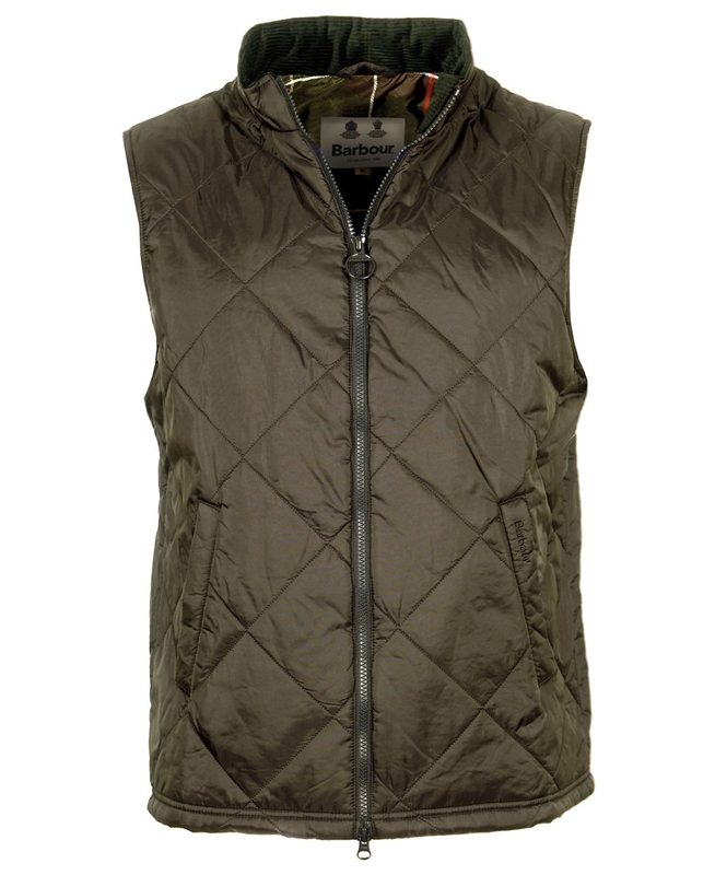 Men's Barbour Finn Vest Green | OMZH-75142