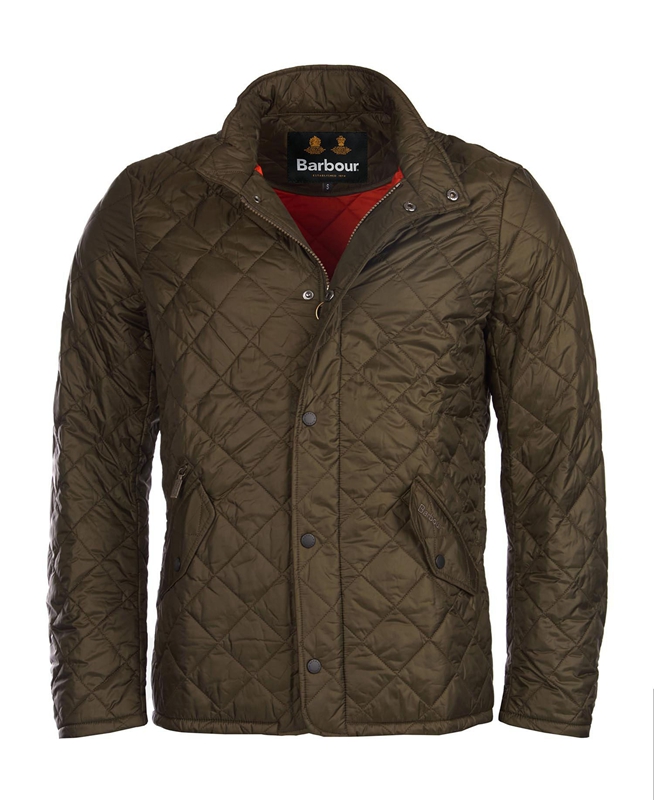 Men's Barbour Flyweight Chelsea Quilted Jackets Olive | EAYU-31764