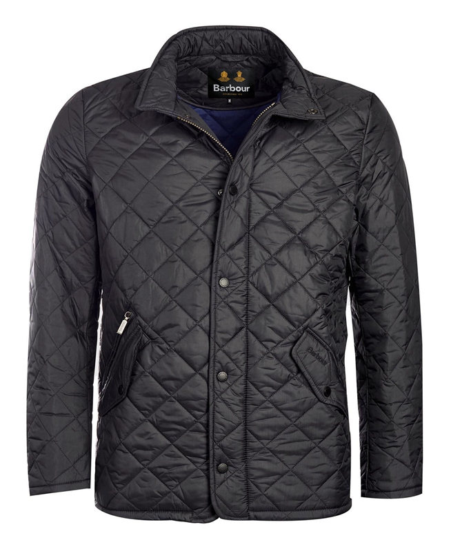 Men's Barbour Flyweight Chelsea Quilted Jackets Black | MQGP-13957