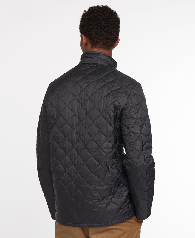 Men's Barbour Flyweight Chelsea Quilted Jackets Black | MQGP-13957