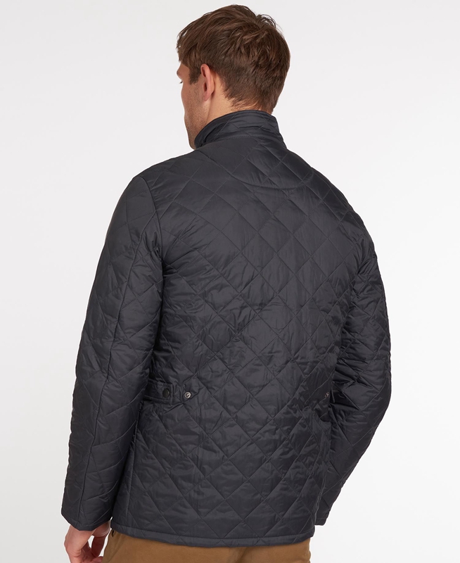 Men's Barbour Flyweight Chelsea Quilted Jackets Navy | ZQLS-12695