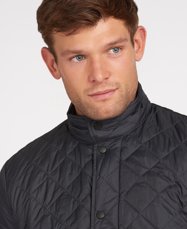 Men's Barbour Flyweight Chelsea Quilted Jackets Navy | ZQLS-12695