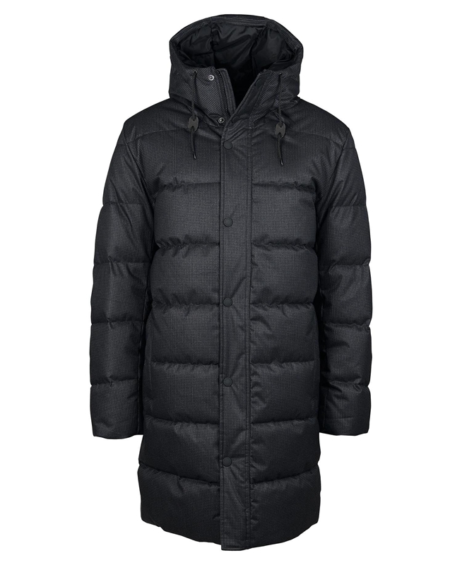 Men's Barbour Hoxley Baffle Quilted Jackets Black | HJIF-14327