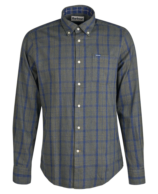 Men's Barbour Inverbeg Tailored Shirts Grey | TWIU-16254